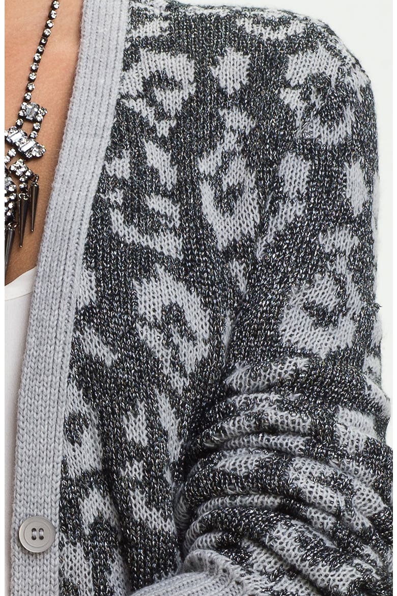 Leopard Spot Cardigan, Alternate, color, ANIMAL SPOTS BLACK