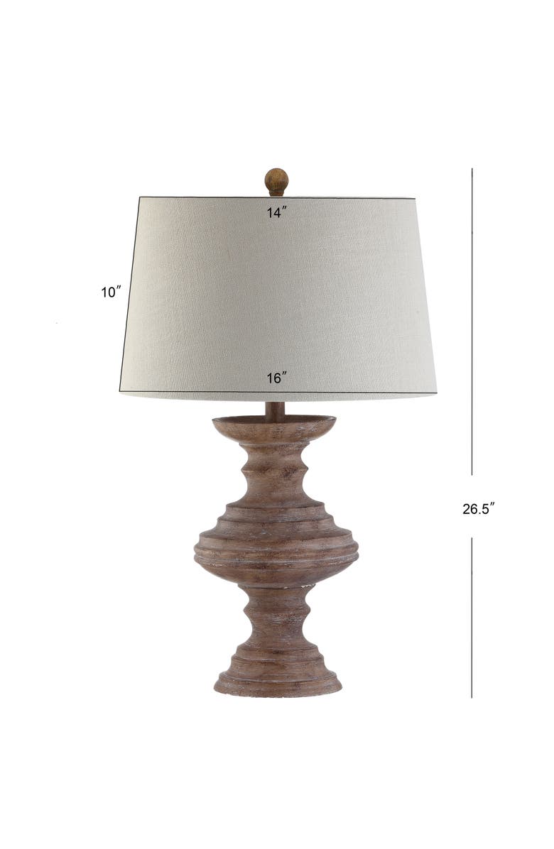 JONATHAN Y Scarlett 26.5" Resin LED Table Lamp, Brown, Alternate, color, Brown