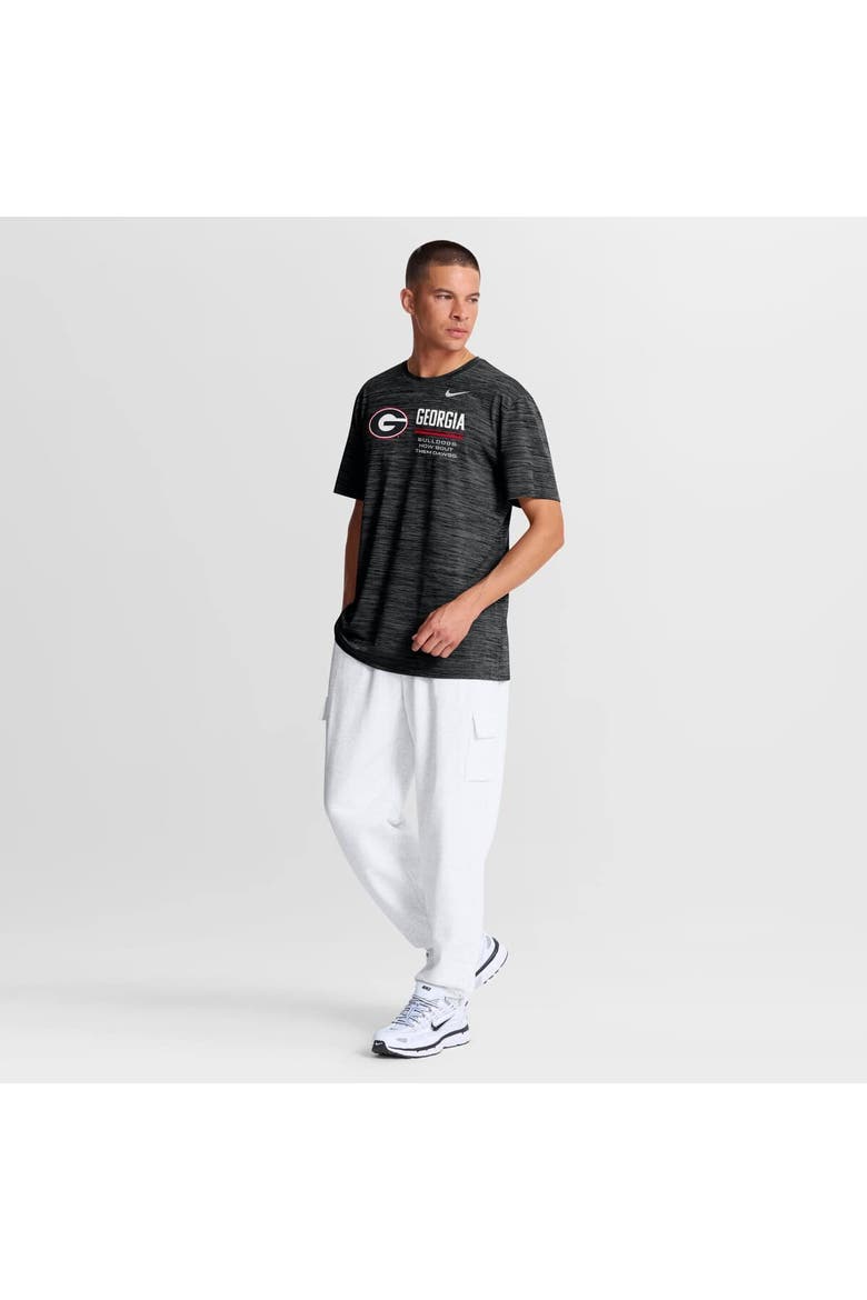 Men's Nike Black Georgia Bulldogs Sideline Velocity Dri-FIT T-Shirt, Alternate, color, Black