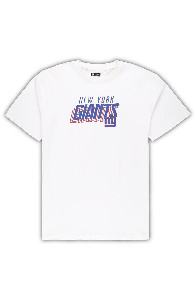 CONCEPTS SPORT Men's Concepts Sport White/Charcoal New York Giants Big & Tall T-Shirt and Shorts Set, Alternate, color, White