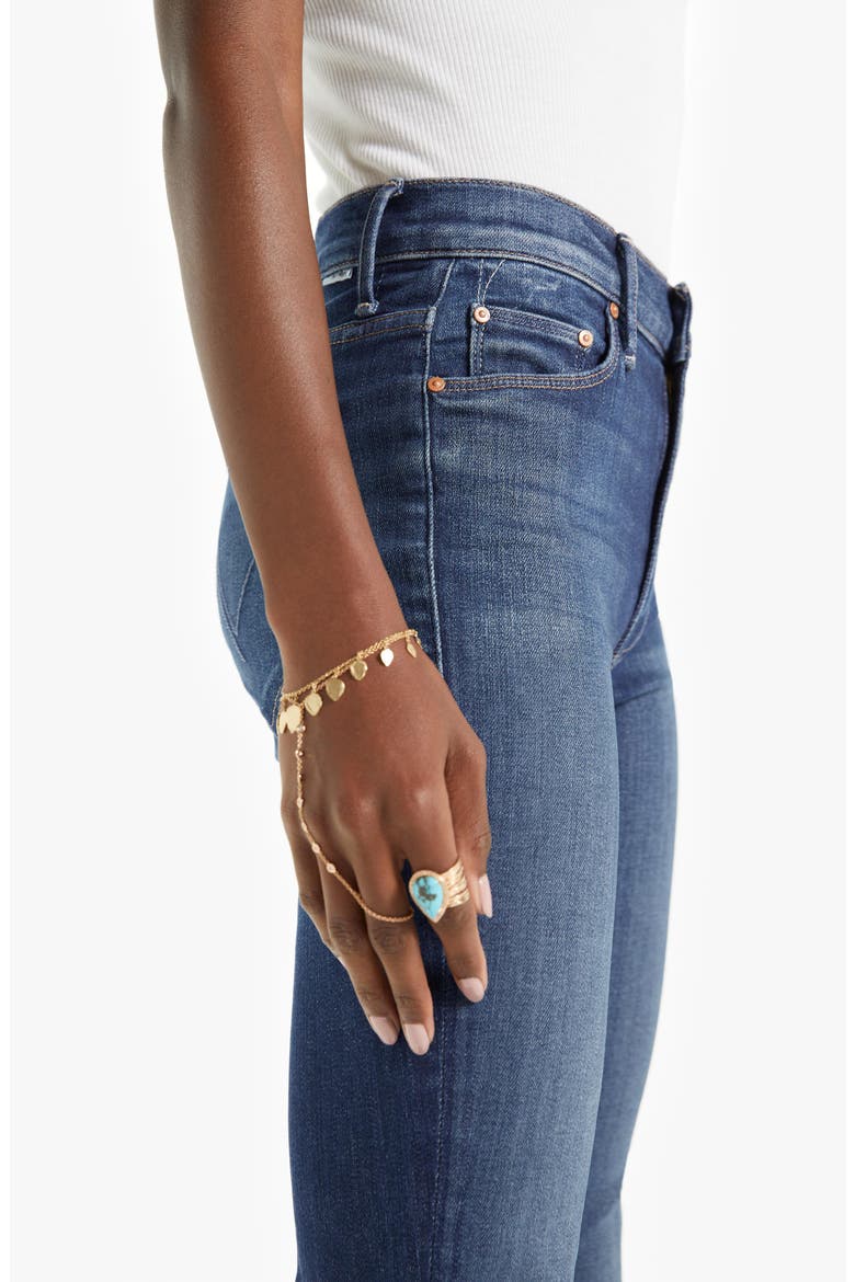 High Waist Frayed Flare Jeans, Alternate, color, SKUNK AT THE TEA PARTY