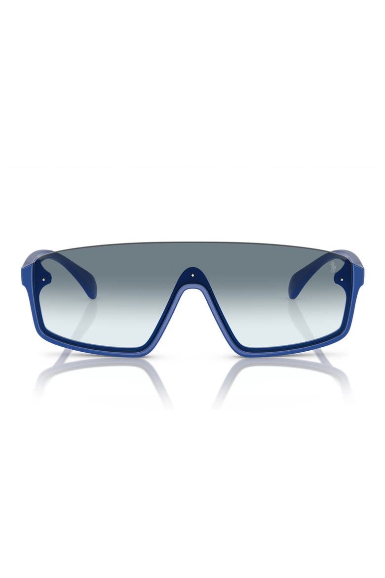 Gender Inclusive PH4211U 134mm Gradient Shield Sunglasses, Main, color, ROYAL BLUE / GRADIENT BLUE
