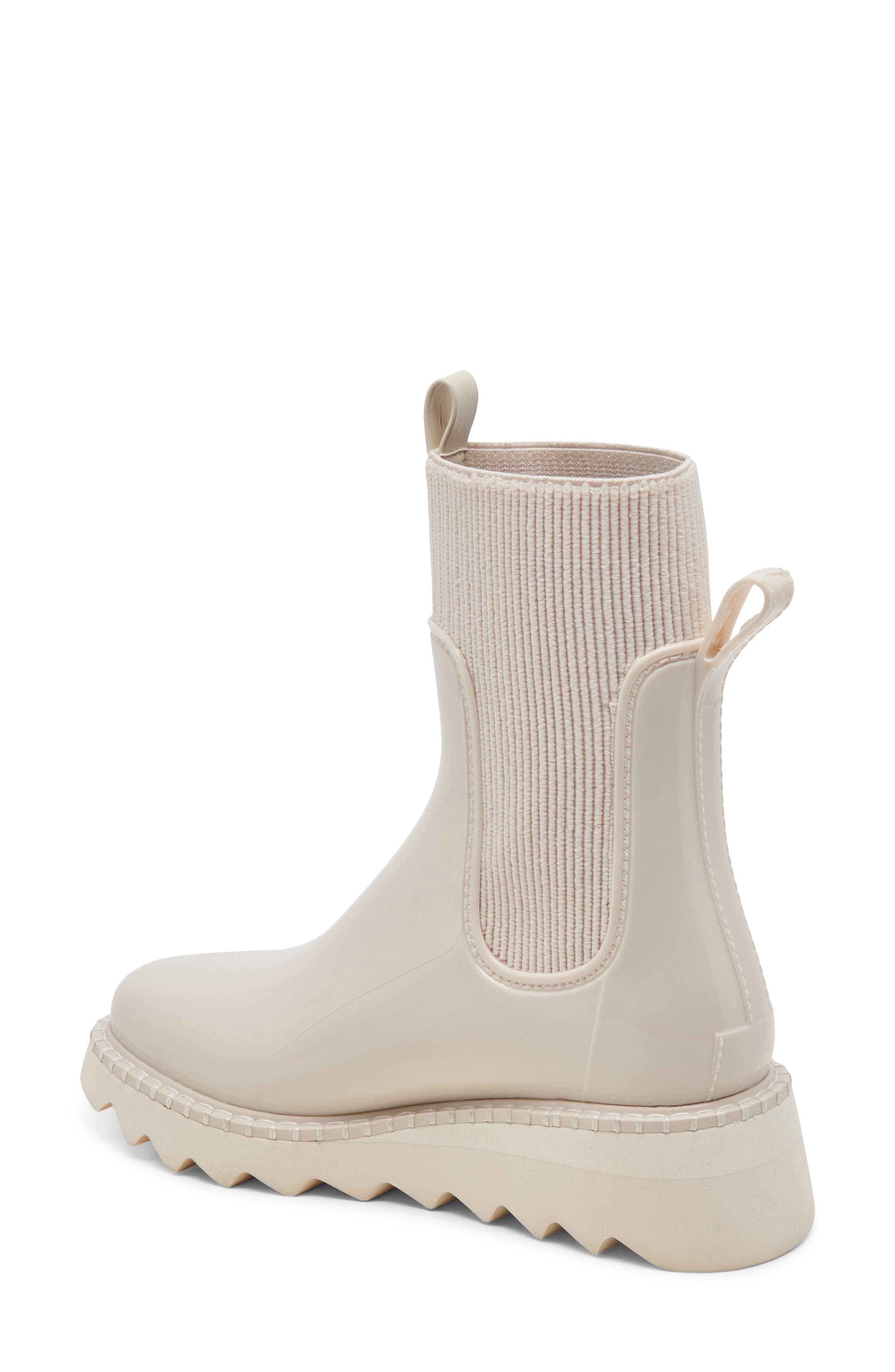 Dolce Vita Tropic H2O Waterproof Platform Bootie, Alternate, color, Ivory Patent Stella H2o