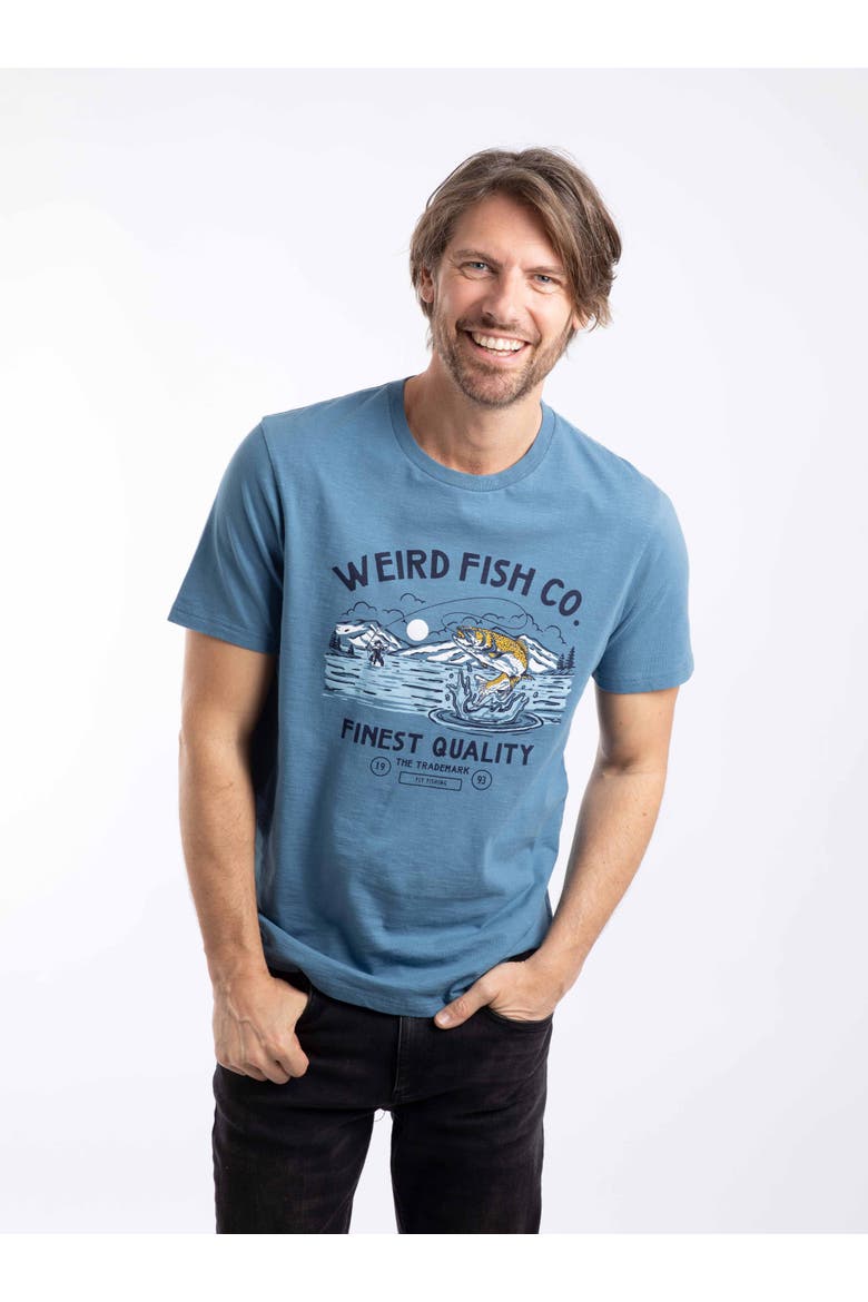 Fish Out Of Water Graphic T-Shirt, Main, color, Washed Blue