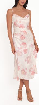 Petal & Pup Sandrine Floral Satin Midi Dress
