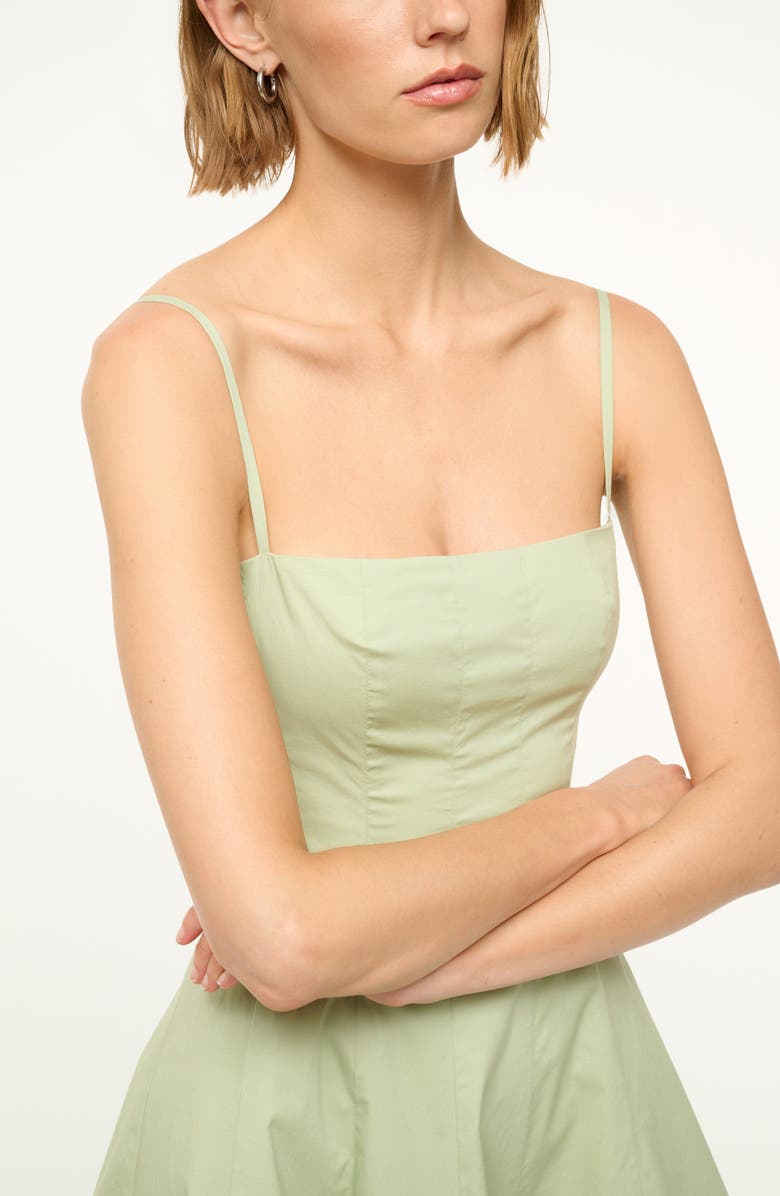 STAUD Wylie Stretch Cotton Minidress, Alternate, color,