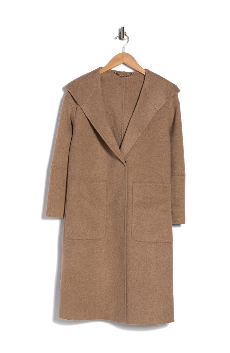 Belle & Bloom Walk This Way Wool Blend Oversized Coat, Alternate, color, Oat