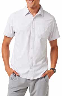 TravisMathew Acropolis Short Sleeve Button-Up Shirt