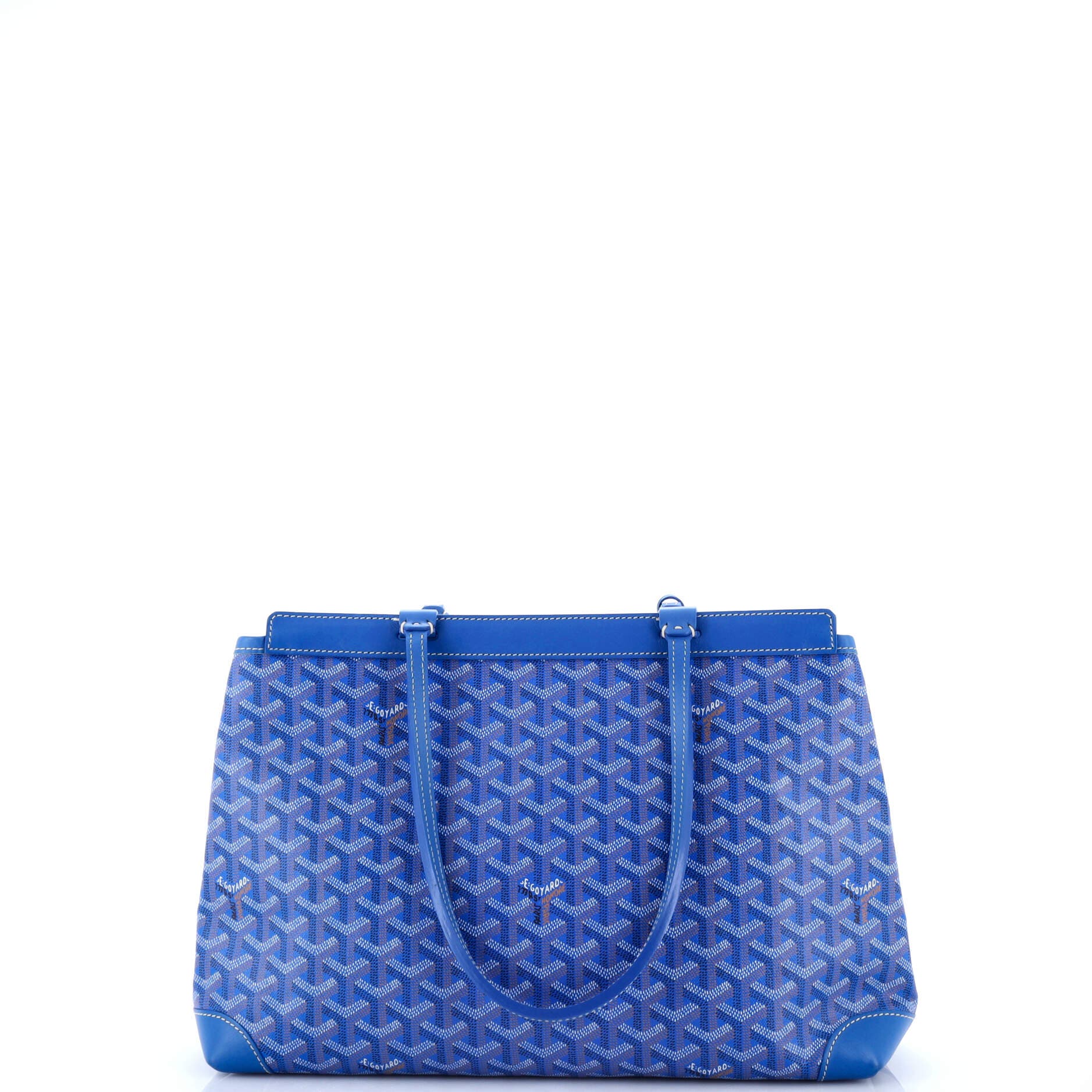 Pre-Owned Goyard Bellechasse Bag Coated Canvas PM, Alternate, color, Blue