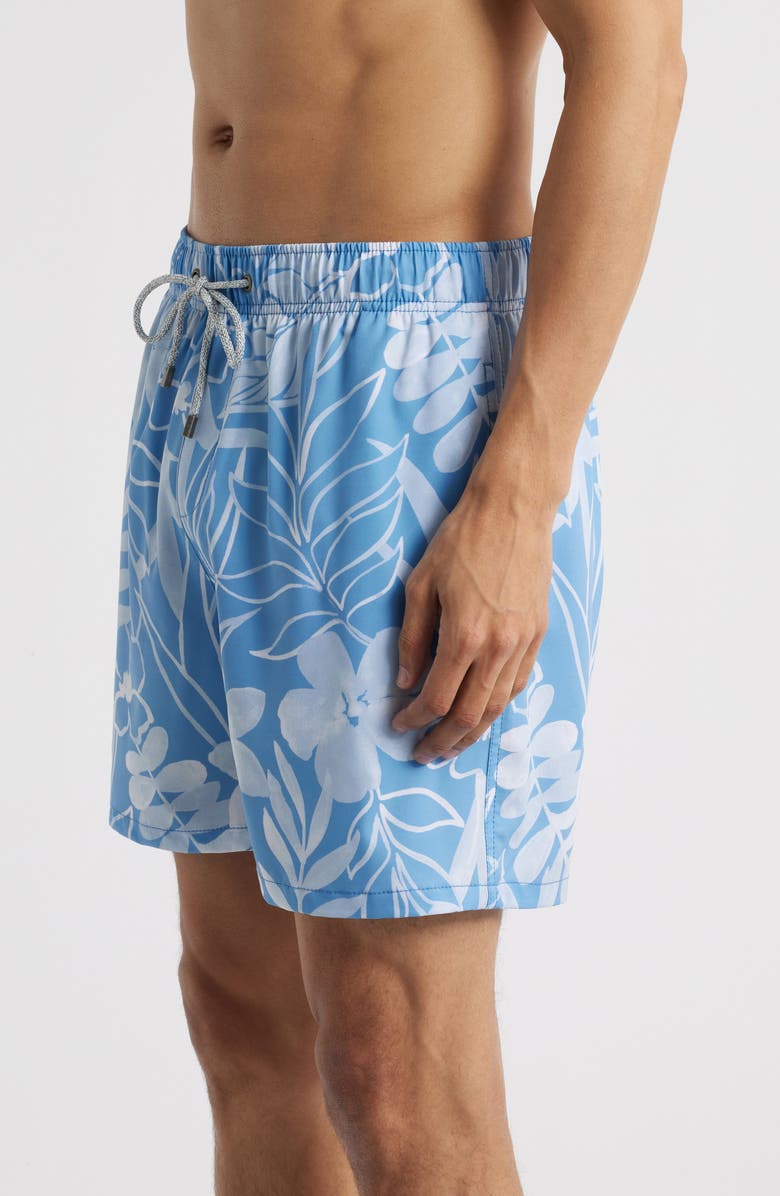 Vintage Summer Volley Swim Trunks, Alternate, color, Blue