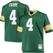 Mitchell & Ness Men's Mitchell & Ness Brett Favre Green Green Bay Packers Big & Tall 1996 Retired Player Replica Jersey