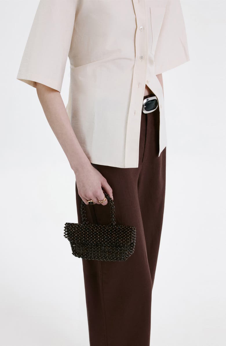 MANGO Flat Front Pants, Alternate, color, 