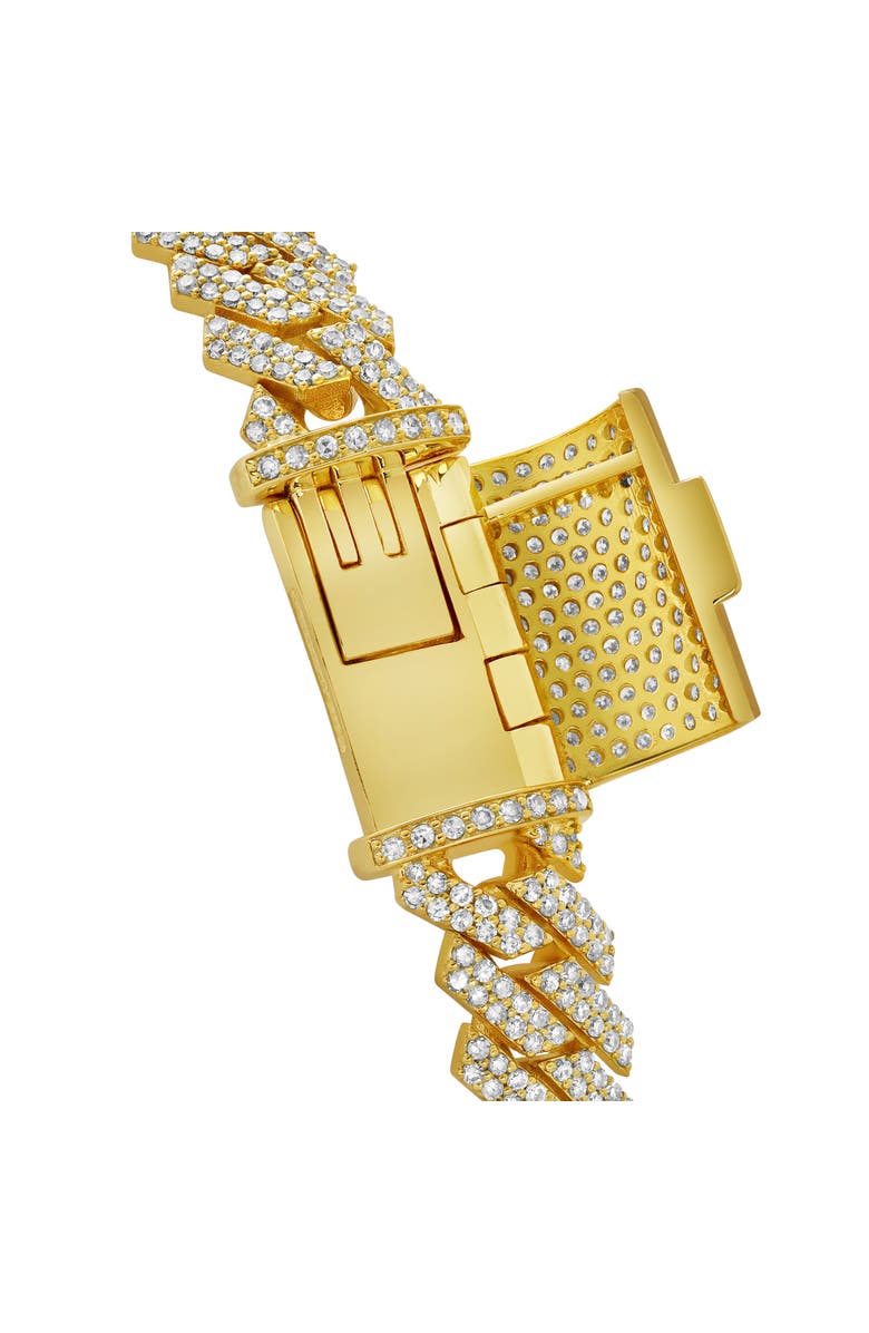 LuvMyJewelry Diamond Link Cuban Bracelet in 10K Gold - 5.6 to 6.3ct., Alternate, color, 14K Yellow Gold