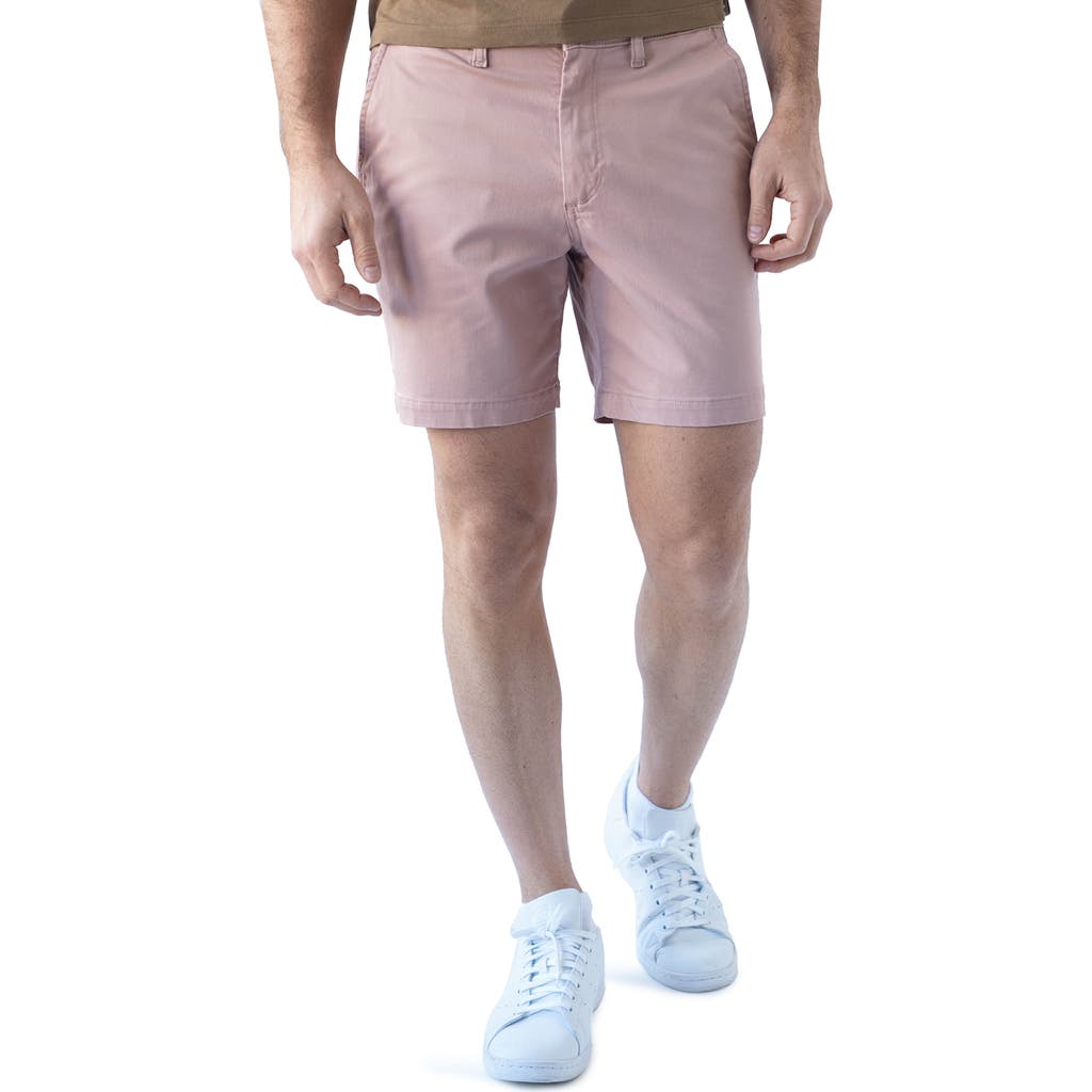 Devil-Dog Dungarees 7-Inch Performance Stretch Chino Shorts in Dusty Mauve  product