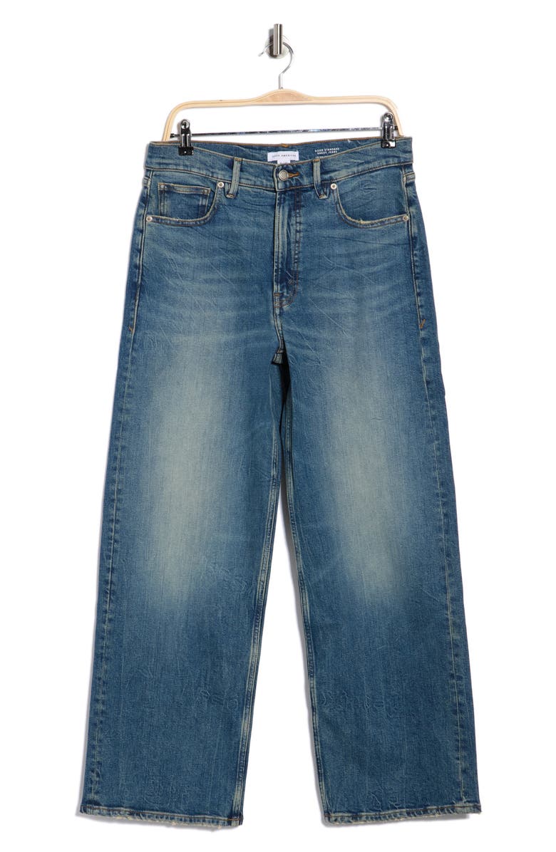 Good American Good Standard Baggy Jeans, Main, color, Indigo869