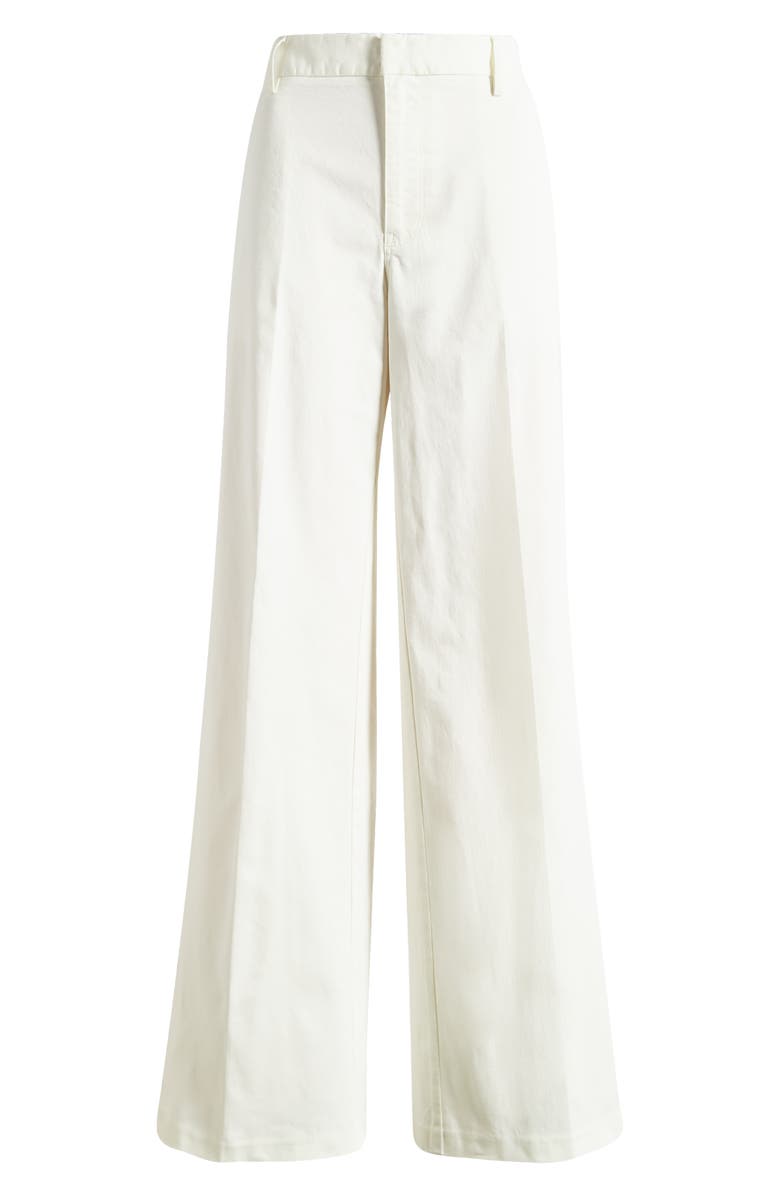 Good American Good Skate Cotton Stretch Twill Pants, Alternate, color, Cloud White001