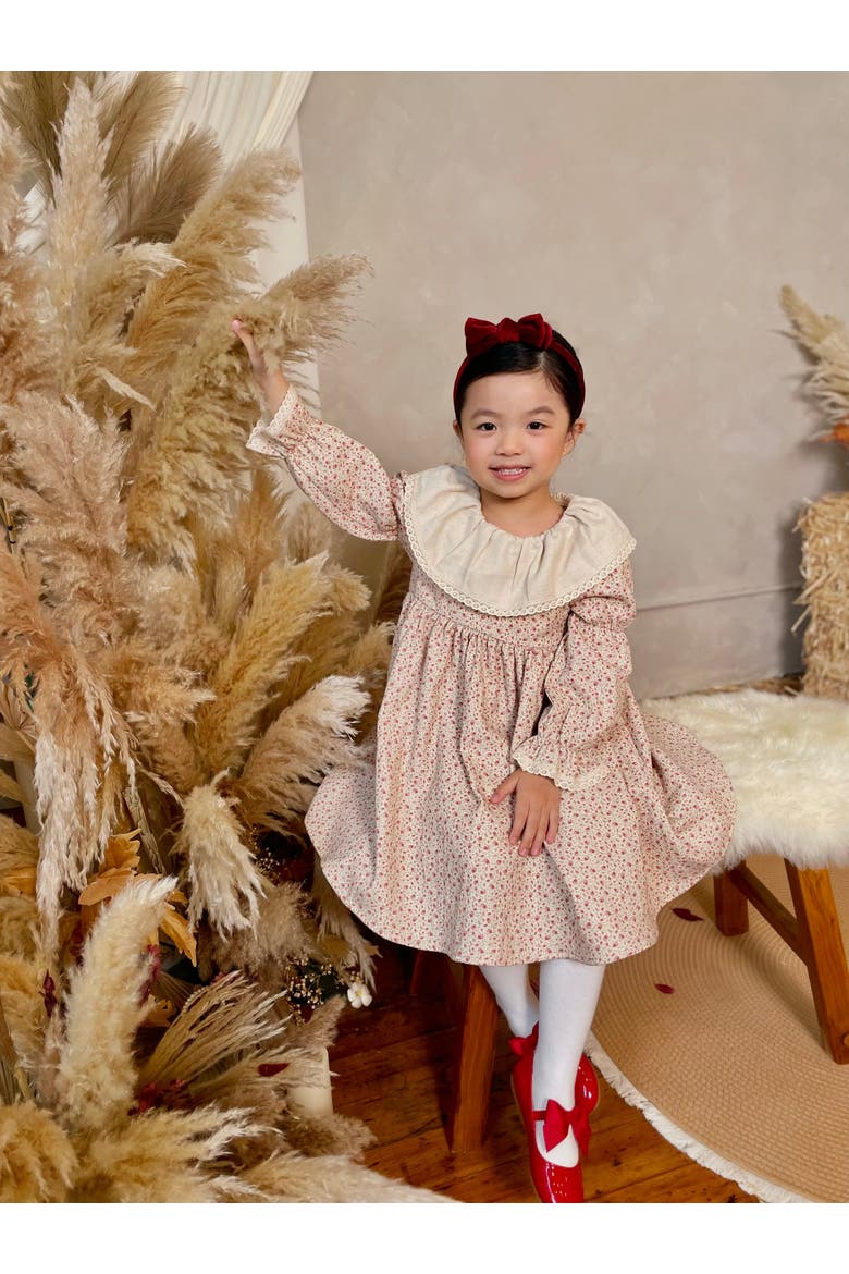 Marguerite Dress, Alternate, color, Wild Rosebud Garden