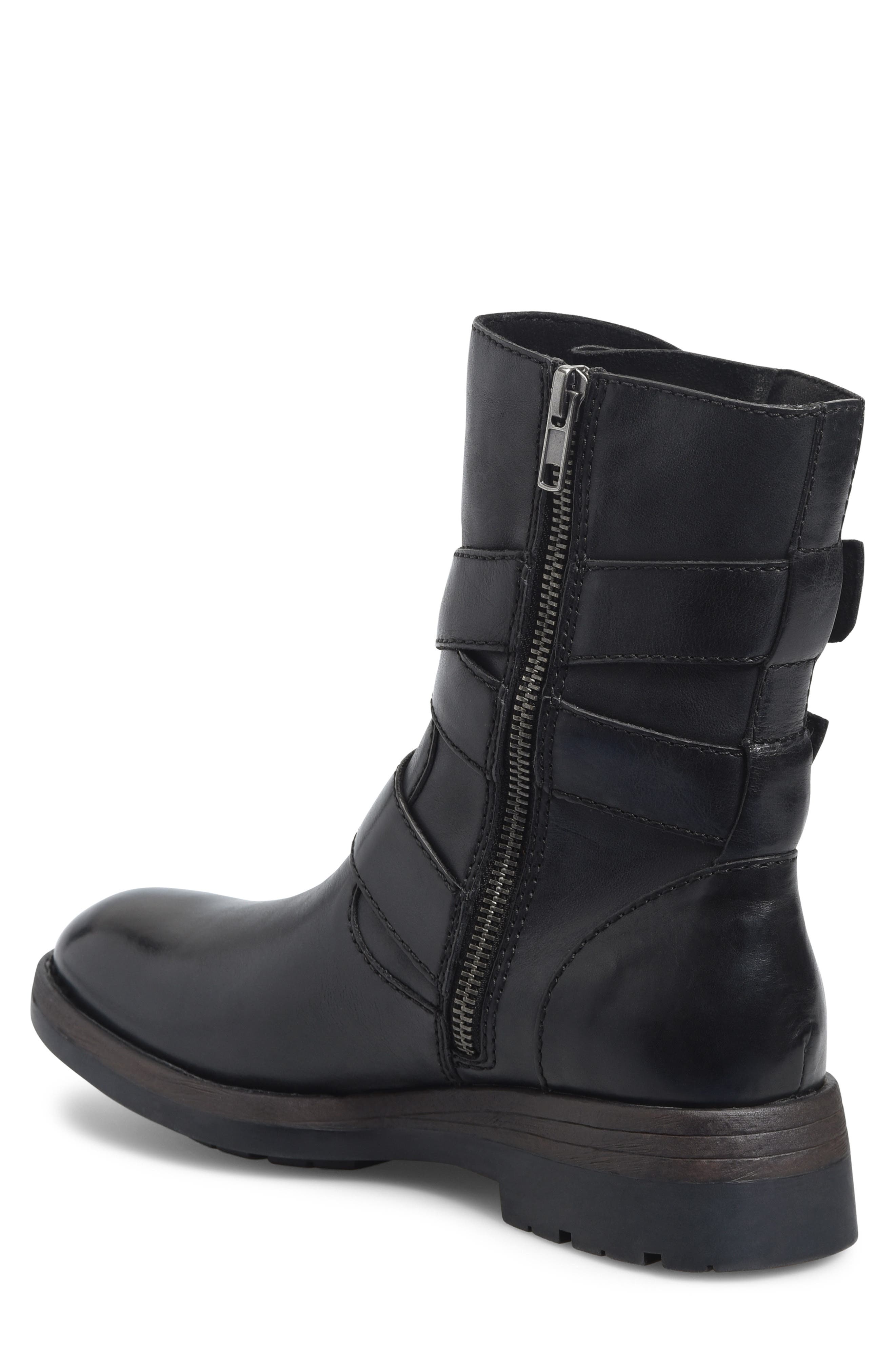 Børn Mayne Bootie, Alternate, color, Black Leather