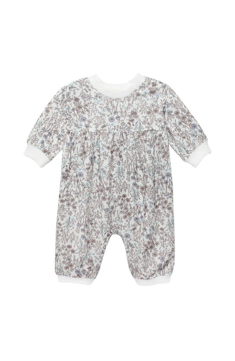 Mabel + Honey Meadow Romper, Main, color, Blue