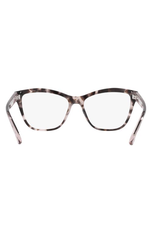 Emporio Armani 54mm Cat Eye Optical Glasses In Brown