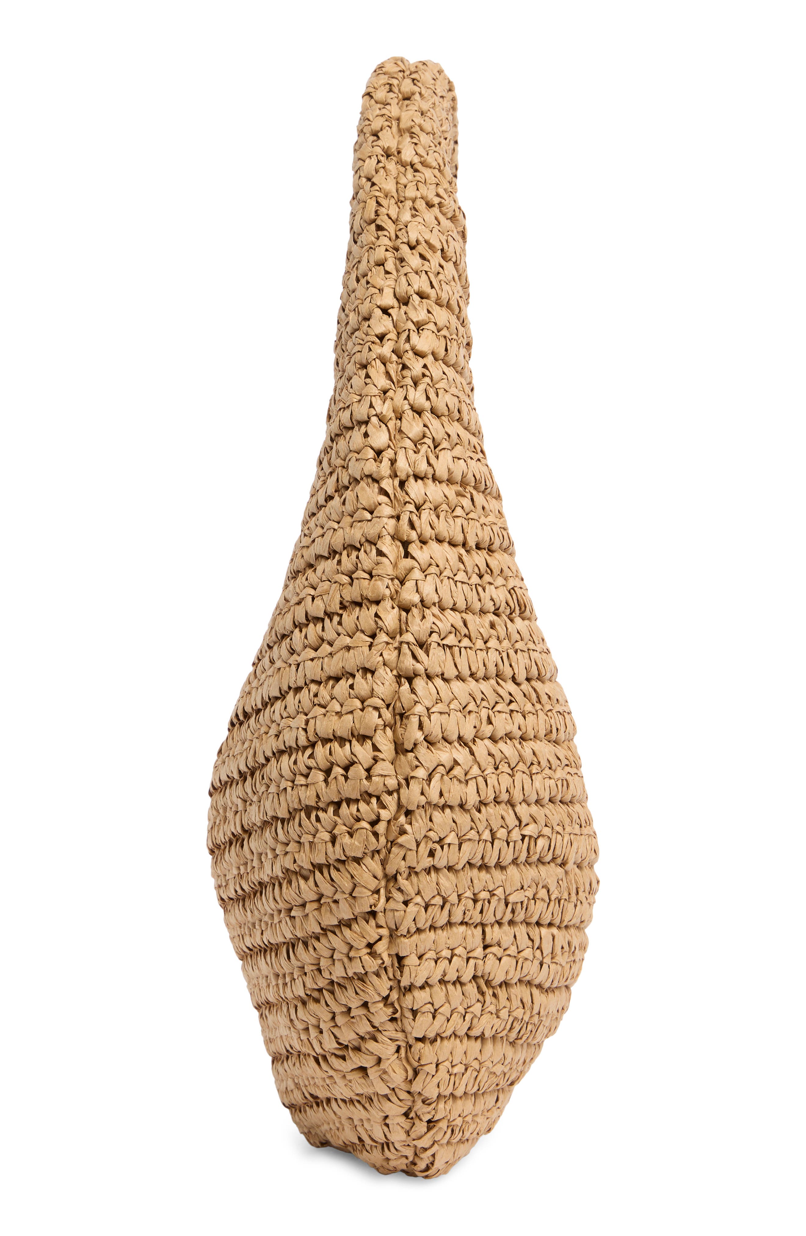 Slouchy Crochet Hobo Bag, Alternate, color, DARK NATURAL