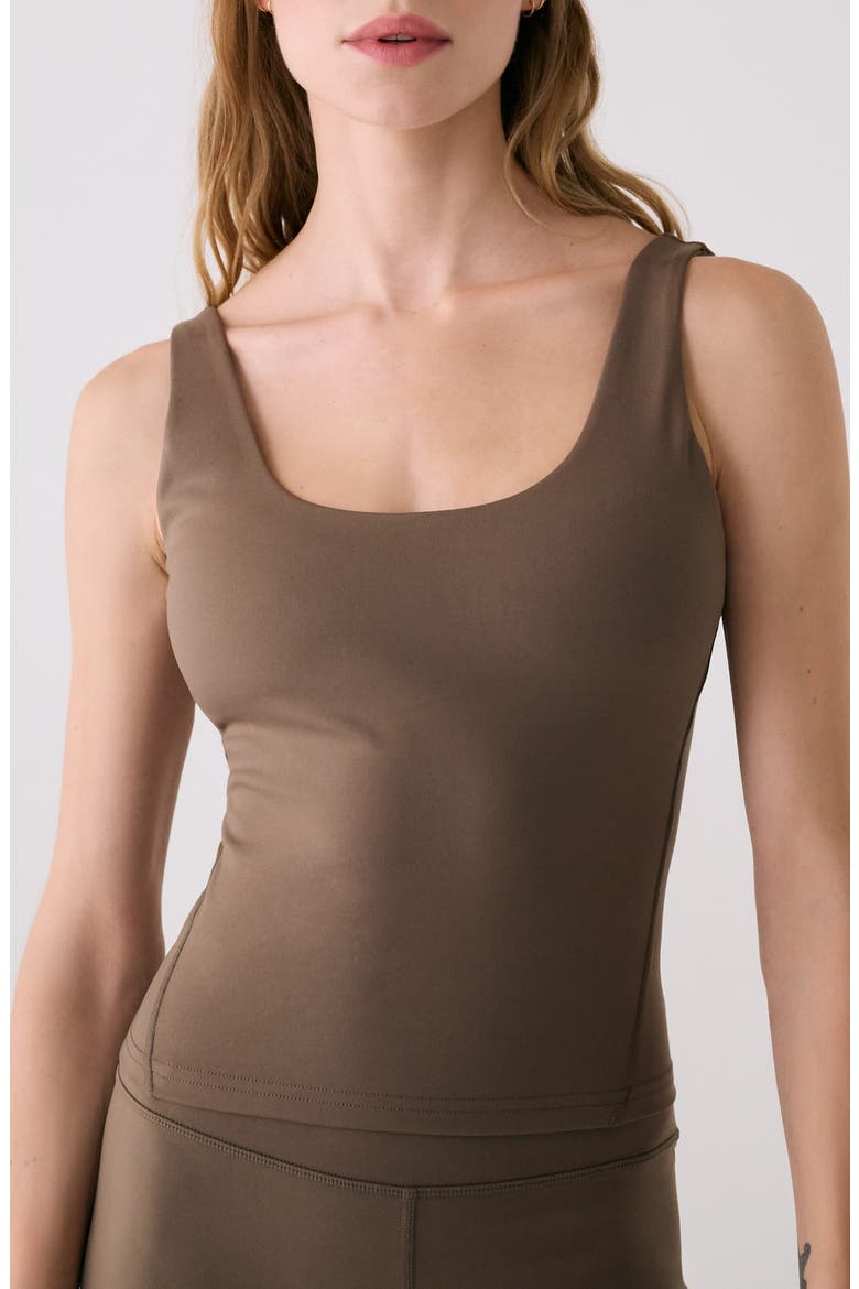 Serene Support Tank, Main, color, MOCHA