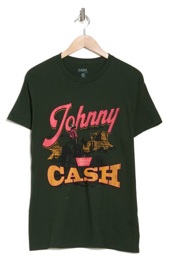 MERCH TRAFFIC MERCH TRAFFIC JOHNNY CASH NASHVILLE TENNESSEE COTTON GRAPHIC T-SHIRT