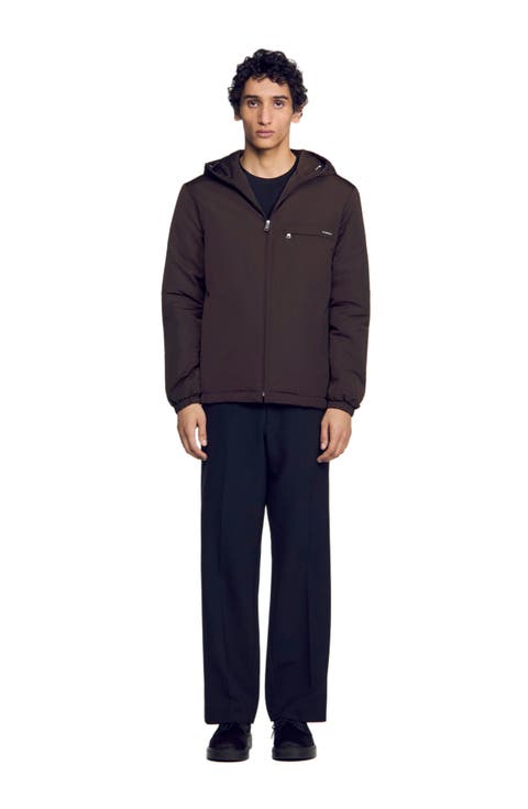 Hooded zip-up jacket