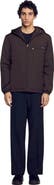 SANDRO Hooded zip-up jacket