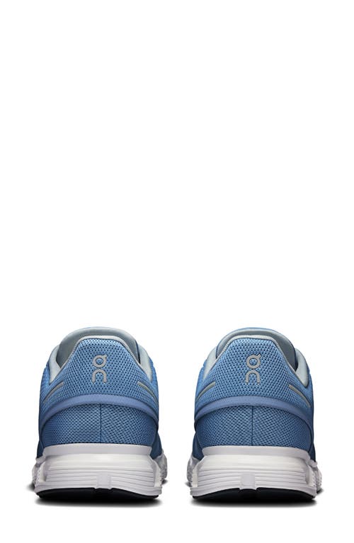 On Cloud 6 Sneakers In Chambray/white