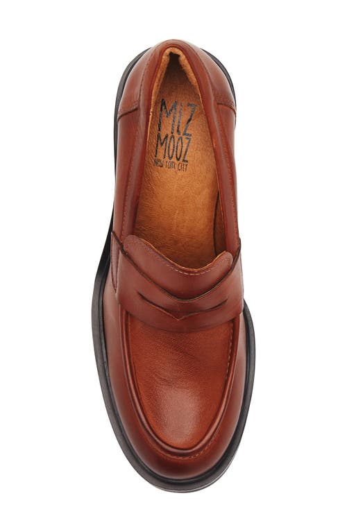 Miz Mooz Day Block Heel Penny Loafer