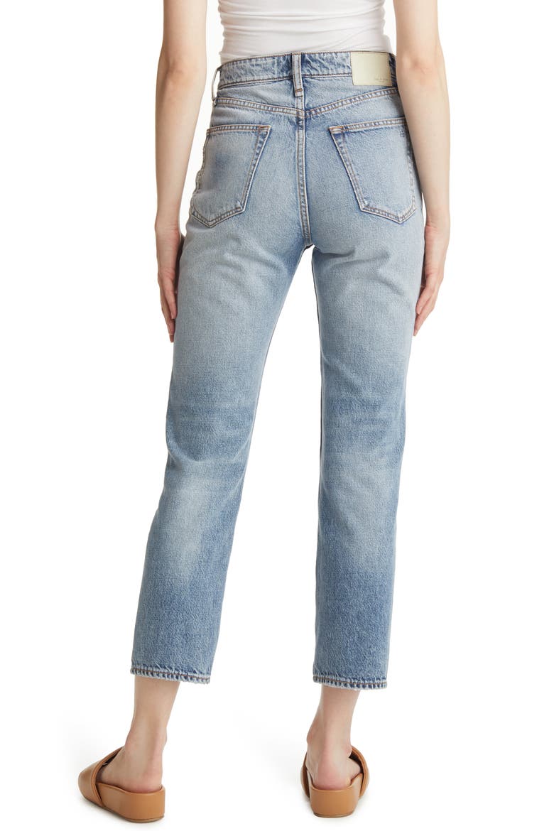 Nina Ripped High Waist Ankle Cigarette Jeans, Alternate, color, DANAPOINTH