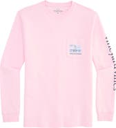 vineyard vines Shining Sea Long Sleeve Cotton Graphic Pocket T-Shirt