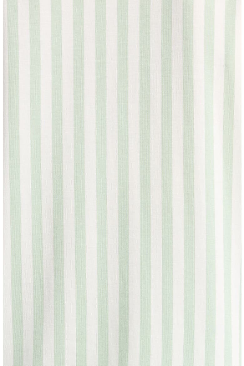Moonlight Eco Short Pajamas, Alternate, color, GREEN SIGH MEDIUM STRIPE