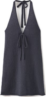 MANGO TEEN Bow Halter Minidress