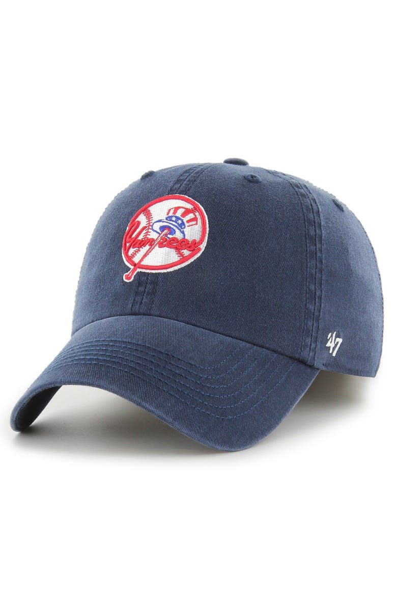 '47 Men's '47 Navy New York Yankees Franchise Logo Fitted Hat, Main, color, Navy