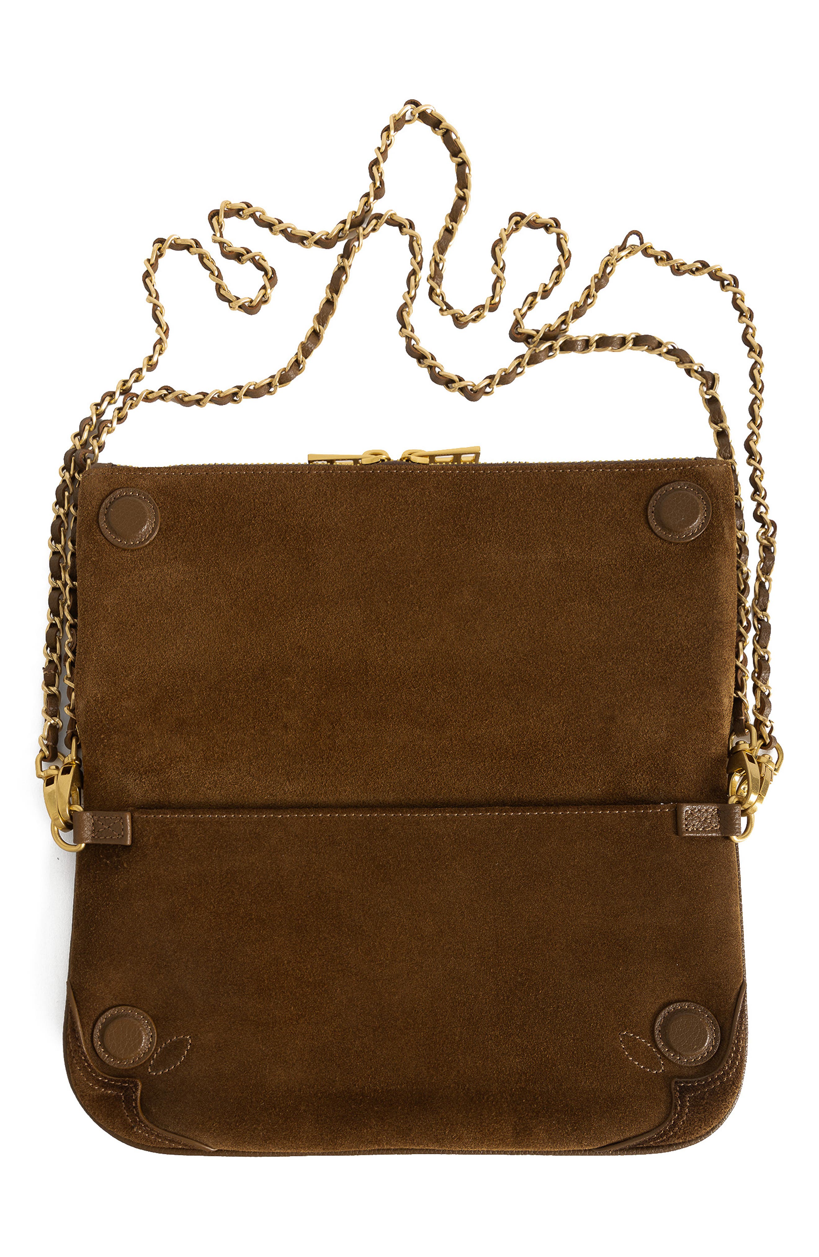 Rock Western Leather Crossbody Bag, Alternate, color, COGNAC