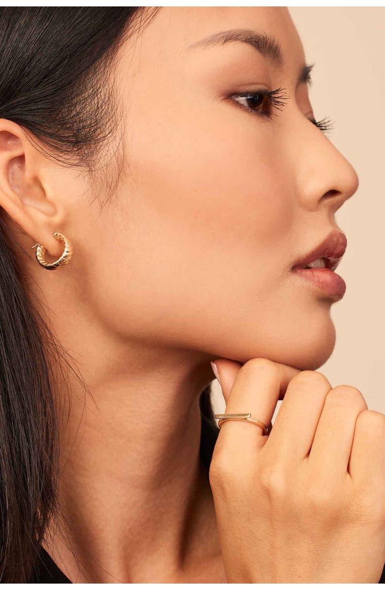 Oradina 14K Gold Brooklyn Bar Ring, Alternate, color, White Gold