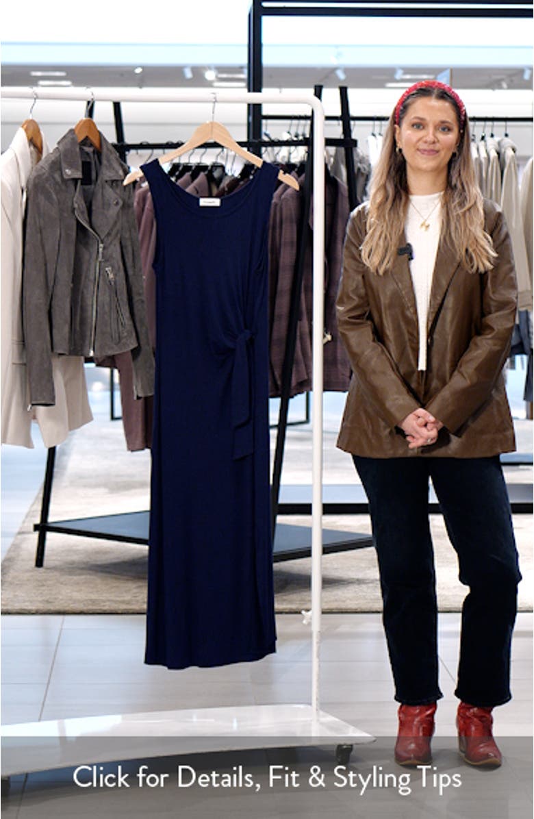 Side Tie Sleeveless Midi Dress, sales video thumbnail