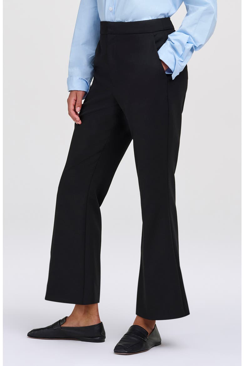 Sophie Cropped Flare Pants, Alternate, color, BLACK