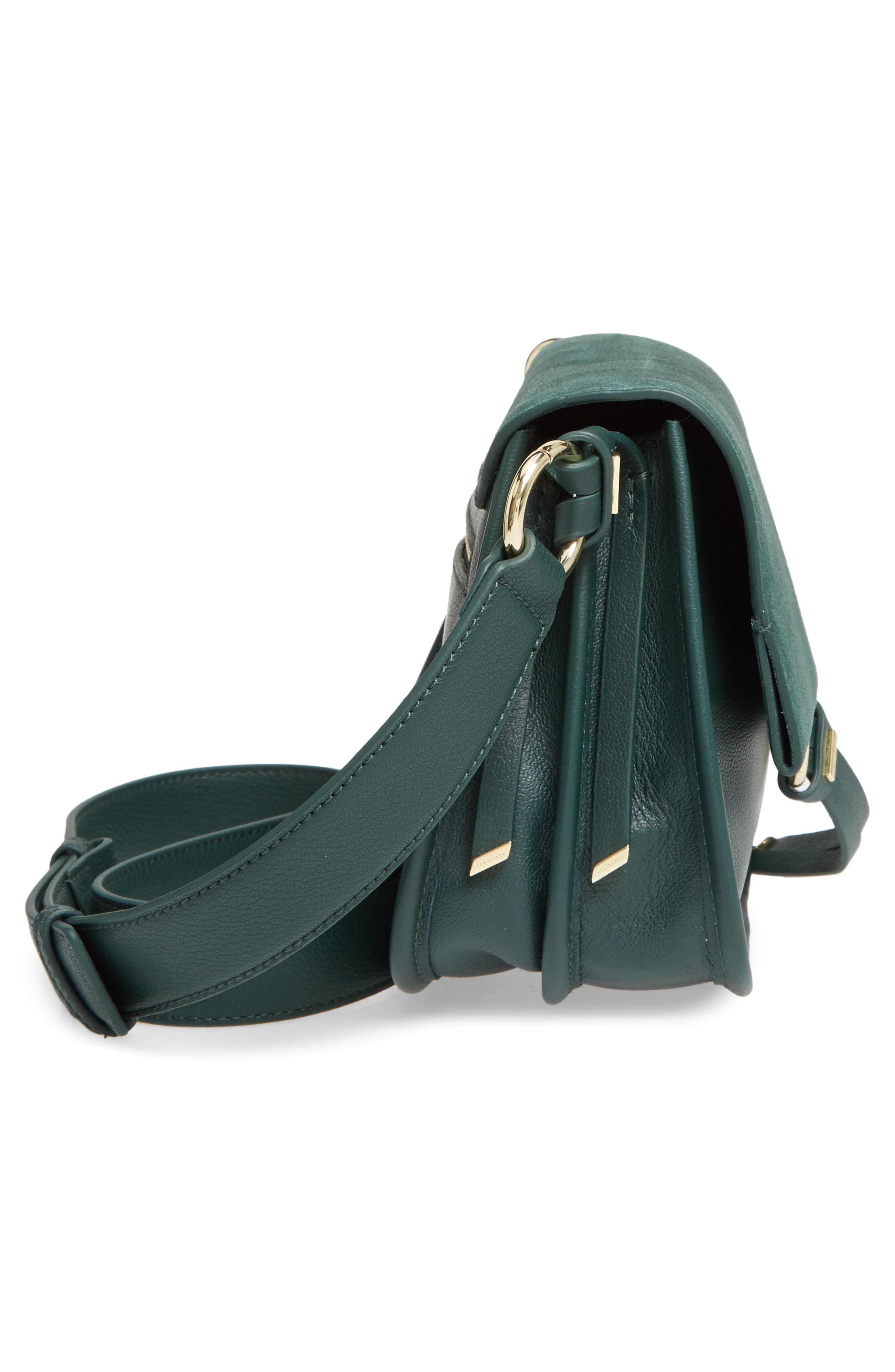 Harrlee Long Tassel Saddle Shoulder Bag, Alternate, color, DARK GREEN