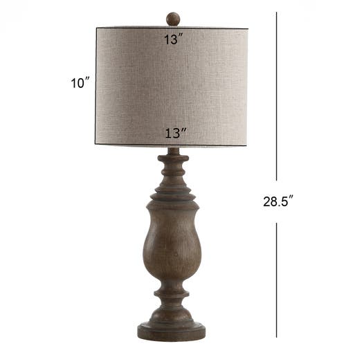 Jonathan Y Abeline Resin Led Table Lamp In Brown