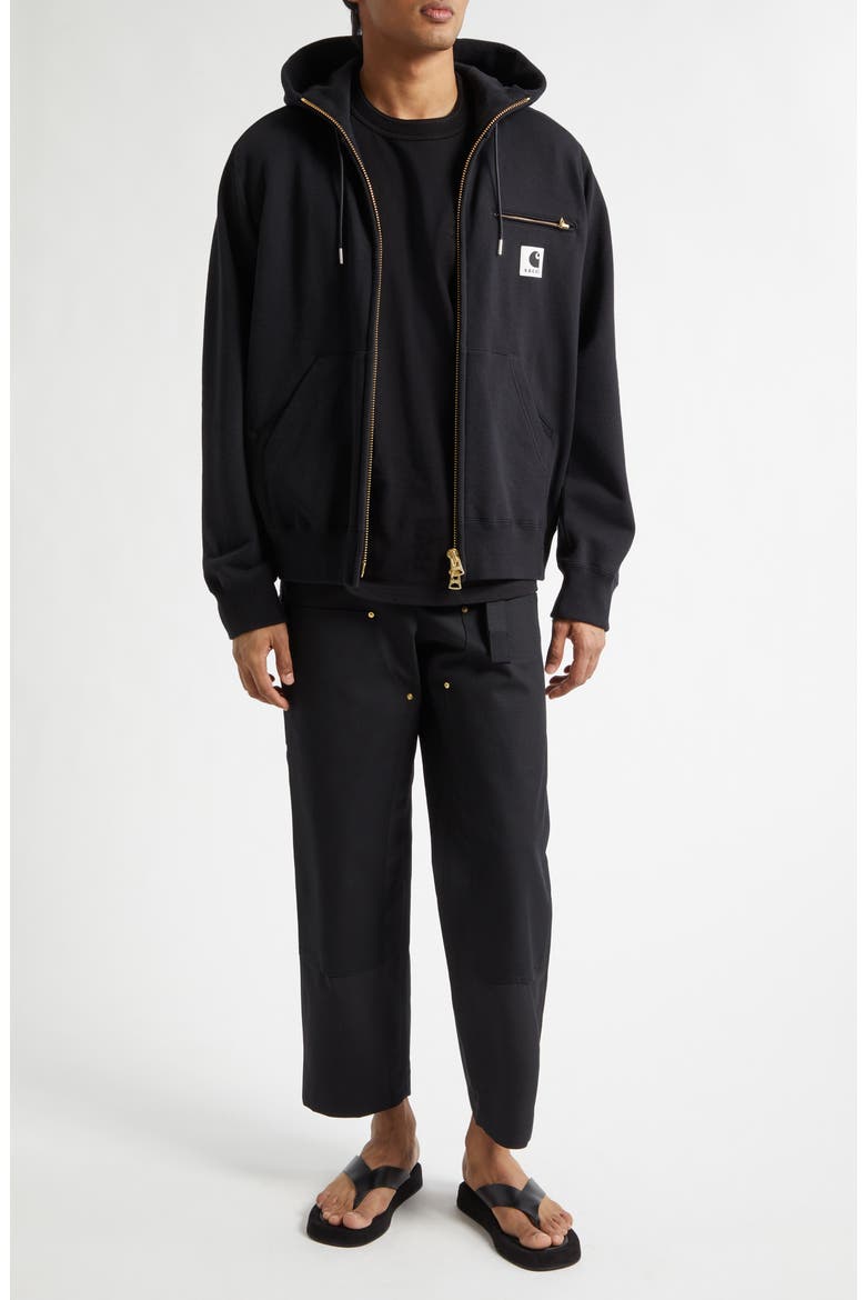 Carhartt WIP Cotton Jersey Full Zip Hoodie (Men) | Nordstrom