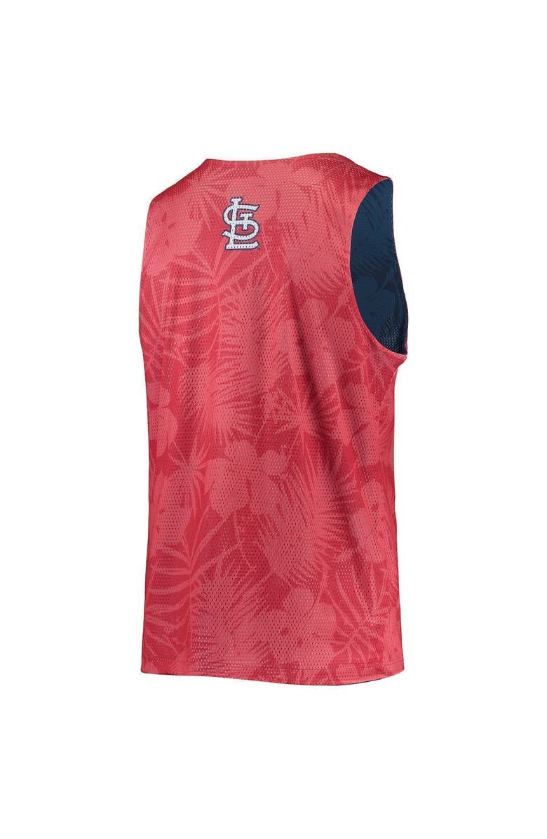 FOCO Men's FOCO Red St. Louis Cardinals Floral Reversible Mesh Tank Top, Alternate, color, Red