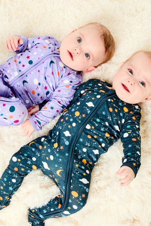 Clover Baby & Kids Soft & Stretchy Zipper Footie