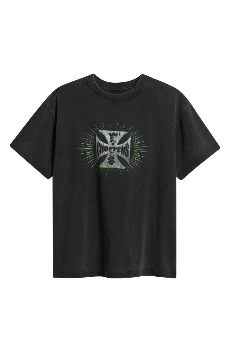 ID Supply Co Point Blank Graphic Cotton T-Shirt, Alternate, color, Washed Black