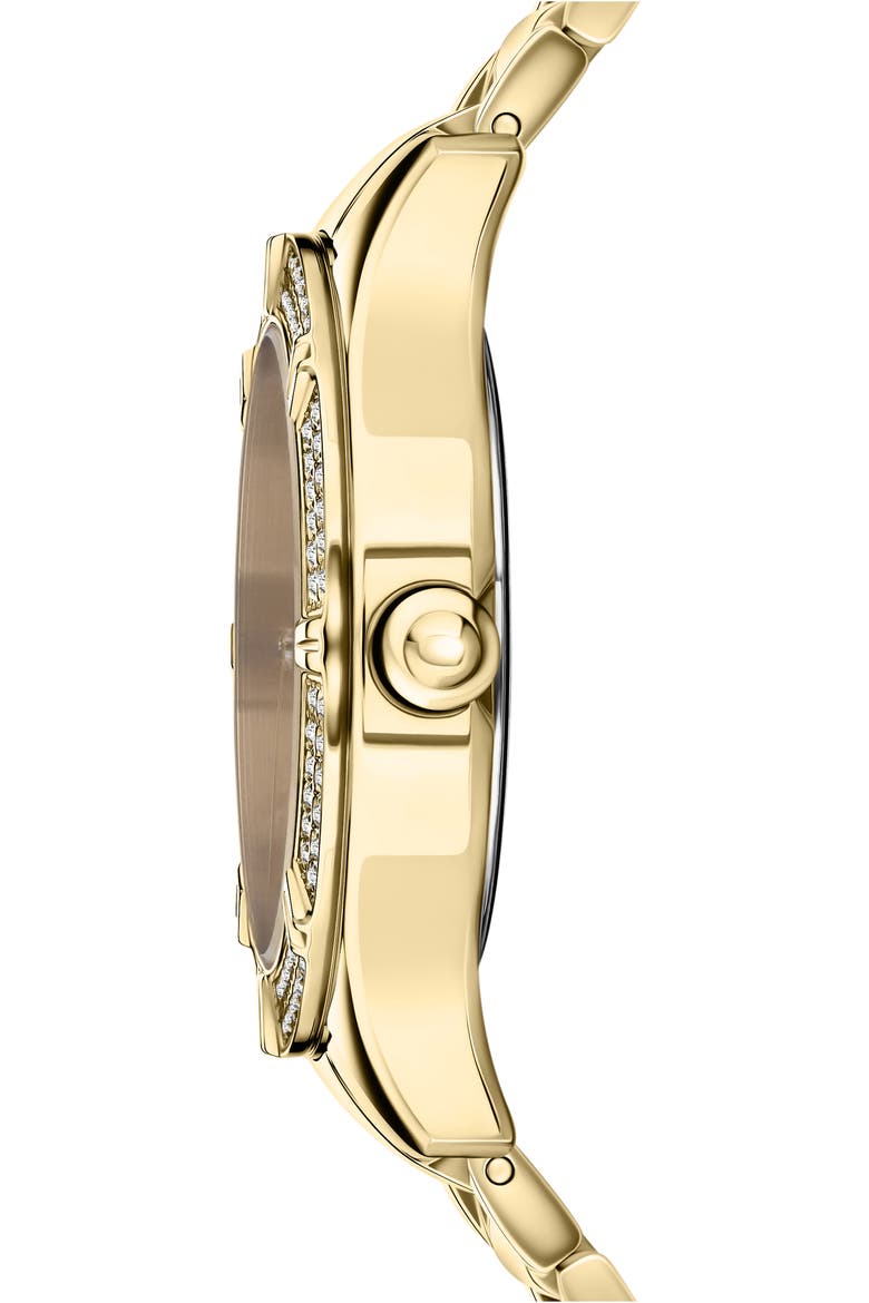 Canton Road Crystal Bracelet Watch, 36mm, Alternate, color, IP YELLOW GOLD
