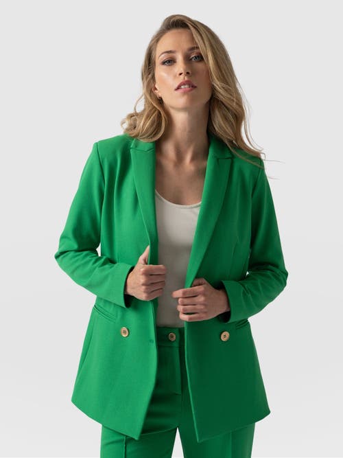 Saint + Sofia Cambridge Blazer In Green