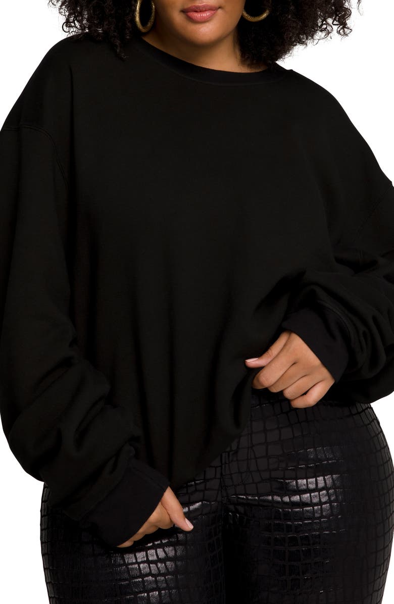 Good American Boyfriend Sweatshirt, Alternate, color, 