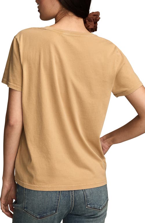 Lucky Brand Alive With Energy Graphic T-shirt In Brown